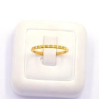 ราคา Happy Jewelry แหวนสไตร์มินิมอล เพชร 9 เม็ด ทองแท้ 9k 37 5 เพชรเกสร ME752 (16971271522)