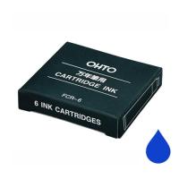 ราคา OHTO PEN หมึกหลอด ปากกา หมึกน้ำ Ink Cartridge Fountain Pen Blue Black 1x6 จำนวน 1 เเพ็ค (525000357)