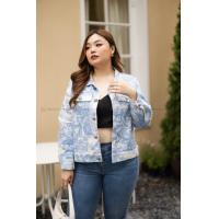 ราคา SH91 แจ็คเก็ตยีนส์ ชมพู ฟ้า เสื้อผ้าพลัสไซส์ Plussize fashion ชุดคนอ้วน แฟชั่นสาวอวบ (17029189746)