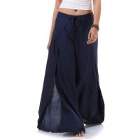 ราคา กางเกงพัน กางเกงผ่าด้านข้าง กางเกงยาวเอวแบบผูก กางเกงชายหาด กางเกงโยคะ Wrap Pants Thai Pants (402938958)