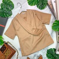 ราคา FEMME ISSUE TOP เสื้อแขนสั้น เสื้อไขว้หน้า เสื้อซาติน เสื้อซาตินแขนสั้นไขว้หน้า งานป้าย Femme Issue ส่งด่วนฟรี (17640927112)