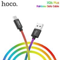 ราคา Hoco X26 Plus สายชาร์จสีรุ้ง Rainbow Data Cable 3 0A Max (472352464)