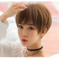 ราคา วิกผมสั้นผมสั้นตรงเด็กผู้หญิงน่ารักและวิกเสริมหล่อสีดำสีน้ำตาลอ่อนผมชายส่วนบุคคลปลอกหุ้มหัวไม้กอล์ฟเต็มตัวสีน้ำตาลอ่อน (19773920546)