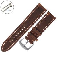 ราคา สายนาฬิกานาฬิกาหนัง18 20 22 24มม หรือสายรัดข้อมือ Seiko แบบปลดเร็วสร้อยข้อมือเย็บสายรัดข้อมือย้อนยุค (20697425076)