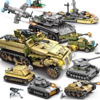 ราคา 1000pcs WW2 ผู้สร้างทหารซีรีส์กองทัพ Battle Cruiser Modern Warship Fighter Fighter Robot Tank Building Blocks Toys Boys Gift (18872988720)