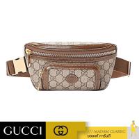 ราคา กระเป๋าคาดอก คาดเอว GUCCI BELT BAG WITH INTERLOCKING G BEIGE EBONY BROWN (12901403393)