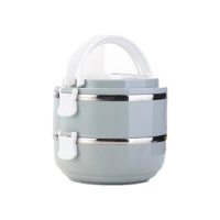 ราคา ปิ่นโตสแตนเลส ปิ่นโตใส่อาหารสไตล์ญี่ปุ่น ปิ่นโต ปิ่นโตใส่อาหาร 2 3ชั้น สแตนเลส 304 ฝามีวงแหวนซิลิโคน สามารถเก็บอุณหภูมิได้ 3 4 ชั่วโมง (19870403694)