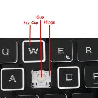 ราคา Replacement Keycap Key Cap Rubber pad Scissor Clip Hinge CUP For Acer ONE Aspire Swift FUN Gateway VX15 Nitro5 Laptop Keyboard (20332650043)