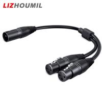 ราคา LIZHOUMIL 2 In 1 Xlr Splitter Cable Xlr Male To Dual Xlr Female Y splitter 3pin Balanced Microphone Cable (20762082666)