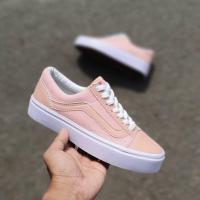 ราคา Oldskool Vans รองเท้าลําลอง สําหรับผู้หญิง Vans ครีมแวนส์ พีช สีดํา ชมพู 36 40 เกรด Ori (16454970981)