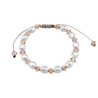 ราคา Beautiful Pearl with Swarovski Crystal Beads cord Bracelet Pearl Bracelet มุกสวยด้วยสายสร้อยลูกปัดคริสตัลสวารอฟสกี้ สร้อยข้อมือคริสตัล สร้อยข้อมือแท้925 พร้อมส่ง (20058104788)