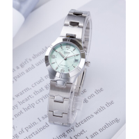 ราคา นาฬิกา Casio รุ่น LTP 1241D 3A นาฬิกาข้อมือผู้หญิง สายสแตนเลส หน้าปัดสีเขียวอ่อน ของแท้ 100 รับประกันสินค้า 1 ปีเต็ม (341461284)