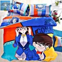 ราคา โคนันชุดเครื่องนอนผ้าปูที่นอนปลอกหมอน ผ้านวมครบเซ็ต6ชิ้น (16128442740)