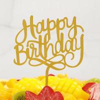 ราคา ป้ายปักเค้กวันเกิด ป้ายปักเค้กHBD (17836144620)