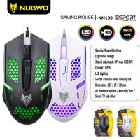 ราคา NUBWO NM 100 เมาส์ เมาส์เกมมิ่ง เล่นเกม MOUSE USB GAMING OPTICAL มีไฟ (19631830208)