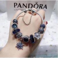 ราคา สร้อยข้อมือ Pandora สร้อยข้อมือเงินแท้ 925 ซื้อจี้ของขวัญแฟนใหม่ ASSA0215631 (19361905917)