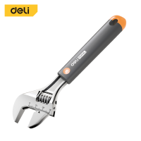 ราคา Deli ประแจปากเลื่อน 8 นิ้ว ประแจเลื่อน ประแจเลื่อนด้ามจับหุ้มยาง ประแจอเนกประสงค์ กุญแจเลื่อน ประแจ Adjustable Wrench (20618576843)
