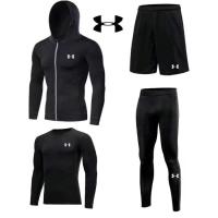 ราคา Under Armour UA sportswear ชุดสูทผู้ชาย การฝึกบาสเก็ตบอล วิ่ง เสื้อผ้าที่แห้งเร็ว รัดรูป อุปกรณ์ตรวจร่างกาย ยิม ชุดแขนสั้น (10534932056)