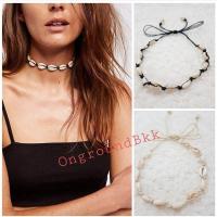 ราคา Seashell Choker โชคเกอร์หอย สร้อยคอหอย สร้อยไปทะเล แบบคลาสสิคตลอดกาลมาแล้วจ้าๆๆ (11378261454)