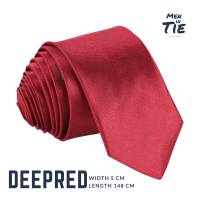ราคา Men in Tie เนคไทแบบผูกเองขนาด 5cm Size S solid color K silk collection (20560277476)