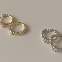ราคา A piece ต่างหูเงินแท้ all silver 925 crystal one touch 06 4 5 (5146146365)