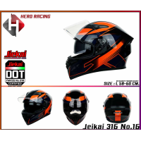 ราคา หมวกกันน็อคเต็มใบ พร้อมแว่น JieKai JK 316 2021 New Size L 59 60 CM (7184742357)