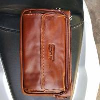 ราคา กระเป๋าคาดอกหนังแท้ทั้งใบ กระเป๋าคาดเอว คาดอก Leather กระเป๋า chest bag for you (20880514575)