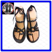 ราคา ส่งเร็วพิเศษ รองเท้าเชือกสาน รองเท้าสาน รองเท้าhand made รองเท้าสานแตะรัดส้น รองเท้าสานแตะแฟชั่นงามๆโบฮีเมี่ยม สีดำ สีเขียวจืด ใส่สวย P042 (3364920373)