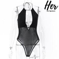 ราคา พร้อมส่ง บอดี้สูทสายเดี่ยว บอดี้สูทเว้าหลัง เสื้อโชว์หลัง เสื้อสายฝอ เสื้อเว้าอก เสื้อy2k บอดี้สูทซีทรู 3902 (17193246511)