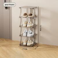ราคา XINLANYASHE กล่องรองเท้ากล่องใส่ของแบบใสตู้เก็บรองเท้าประหยัดพื้นที่เรียบง่ายใช้ในครัวเรือนชั้นวางรองเท้าพลาสติกกันฝุ่นสิ่งประดิษฐ์สำหรับใส่รองเท้าในหอพัก (19507007921)