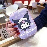 ราคา น่ารัก Sanrios Cinnamonroll Kuromi การ์ตูนของฉันเครื่องสำอางสำหรับเดินทางกระเป๋าเก็บของผู้หญิง Tampon ผ้าเช็ดปากออแกไนเซอร์กระเป๋าสตางค์กล่องเก็บของเปลี่ยน (20400589538)