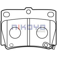 ราคา NIKOYO BRAKE ผ้าเบรค new pajero sport ปี 20152018 รับประกันสินค้า3เดือน จัดส่งฟรี N5106 N5107 (10502906913)