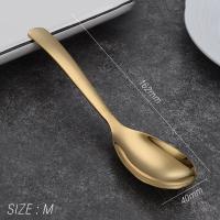 ราคา ช้อนข้าวสไตล์เกาหลี ช้อนเกาหลี ช้อนซุปเกาหลี สแตนเลส304 (21190481943)