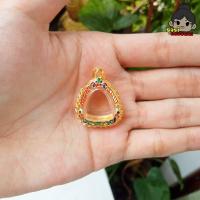 ราคา กรอบพระปิดตา กรอบพระชุบทอง ปิดตาจิ๋ว กว้าง1 6 สูง1 8ซม ขนาดจอกระจก (18125121058)