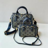 ราคา TORY BURCH T MONOGRAM กระเป๋าผ้าแจ็คการ์ดขนาดกลาง 83970 (20909467886)