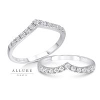 ราคา แหวนเพชรเงินแท้925 ชุบเคลือบทองคำขาว ประดับเพชร CZ Swiss Diamond เกรดพรีเมียม Allure Jewelry รุ่น Princess (12610835159)