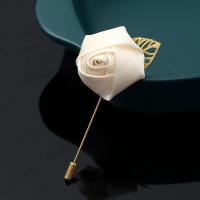 ราคา BANCHEN เข็มกลัดติดชุดสูทงานเลี้ยงแต่งงานสำหรับผู้ชายเข็มกลัดติดปกเข็มกลัดดอกกุหลาบรูปใบไม้สีทอง (20186998085)