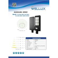 ราคา WELLUX โคมไฟถนนโซล่า 100W 200W 300W LED STREET LIGHT SOLAR รุ่น BARCELONA SERIES สว่างยันเช้า (16619990920)