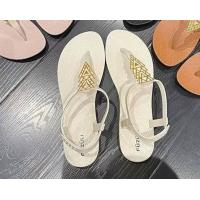 ราคา รองเท้า รอเท้าแตะรัดส้น หูหนีบ ลายพีระมิด สไตล์เกาหลี (17784267328)