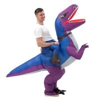 ราคา New Inflatable Dinosaur Costume Ride on Dinosaur Costume Blow Up Costume for Halloween Cosplay Party for Adult (20400377425)