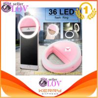 ราคา Universal 36 LED Selfie Enhancing Dimmable Cellphone Camera Ring Flash Fill in Light 3 Brightness Levels For Smartphones Pink (11219074762)