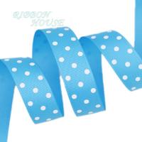 ราคา 10หลา ล็อต 25มิลลิเมตรการ์ตูนลายจุดพิมพ์ Grosgrain ริบบิ้นชุดริบบิ้น (16473883348)
