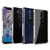 ราคา เคสสำหรับ Nokia ใสกันกระแทก8 6 2018 7 Plus 9 PureView ซิลิโคนนิ่มเคสสำหรับโนเกีย6 1 5 1 3 1บวก8 1 7 1 2 1 X7 X3 X5ชั้นกันกระแทกโทรศัพท์ X6 (18256281355)