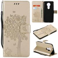 ราคา BJCase for Moto E4 E4 Plus E5 E5 Plus E6 E6 Plus E6 Play E6s 2020 E7 E7 PlusFree hand strap Flip wallet Card slot Support with Embossed Cat and Tree Design (20646695619)
