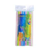 ราคา หลอดพลาสติกหลากสี100ชิ้นสำหรับห้องครัวเครื่องดื่มแบบใช้แล้วทิ้งหลอดสำหรับดื่มเครื่องดื่มค็อกเทลงานแต่งงานอุปกรณ์งานเลี้ยง (21171043080)