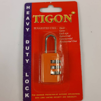 ราคา TIGON กุญแจล็อครหัส 3 รหัส กุญแจล็อคกระเป๋าเดินทาง ตู้ล็อคเกอร์ (14986674897)