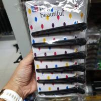ราคา กิ๊บแบ่งผม กิ๊บปากเป็ด กิ๊บติดผม 12 ชิ้น สีดำ (13132238535)