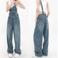 ราคา Lucky stars กางเกงยีนส์สายเอี๊ยมเอวสูงขายาวทรงกระบอก แต่งขาดกระเป๋าด้านหลัง วินเทจ แนวสวยสุดฮิตวัยรุ่นมากๆ (20817419262)