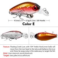 ราคา PROBEROS 1ชิ้นเลเซอร์ดำน้ำมินิ Crankbait ล่อ4 5เซนติเมตร3 5กรัมฮาร์ดเหยื่อตกปลาเหยื่อหล่อเบสหอกตกปลารอก DHC008 (15868034429)