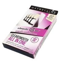 ราคา Maybelline CLAER SMOOOTH ALL IN ONE LIGHT เมย์เบลลีน เคลียร์ สมูท ออล อิน วัน ไลท์ พาวเดอร์ แป้งอัดแข็ง เบอร์02 นู้ด เบจ 9g (13790310719)